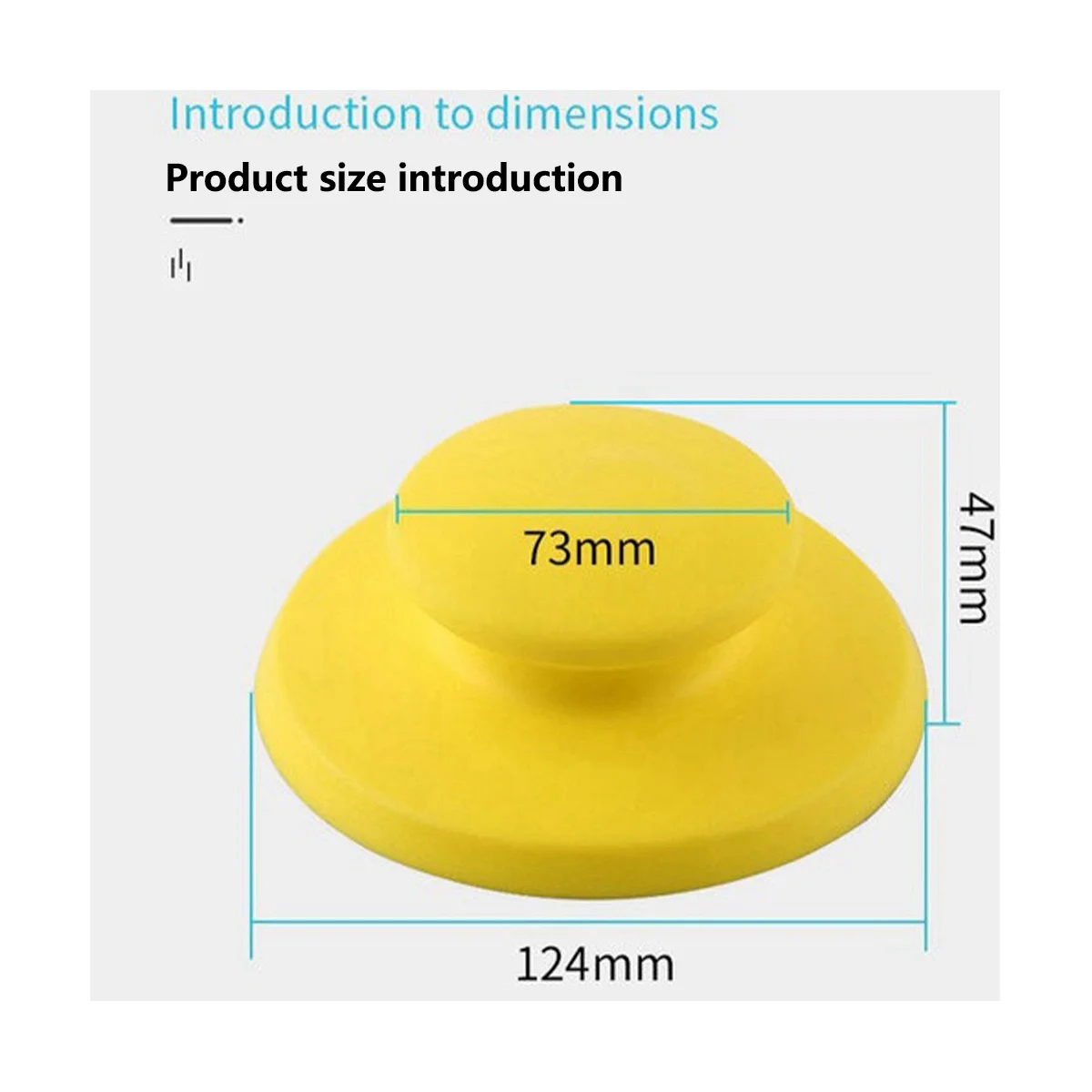 Manual Sander Grinding Block 124mm Compatible Round Hand-Polished Sticky Tray 5-Inch Round Hand Tray