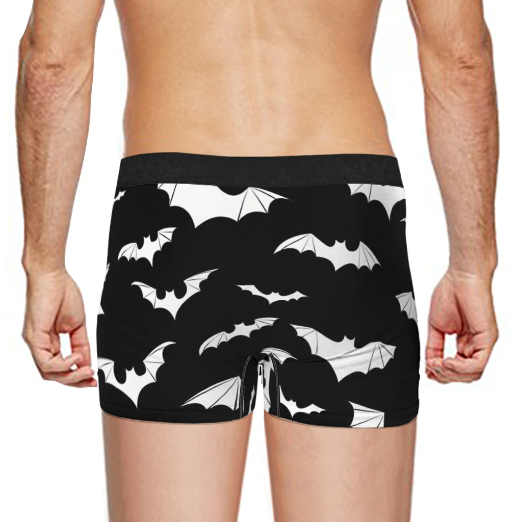 Spider Bat in Black Night Underpants Cotton Panties Male Underwear Ventilate Shorts Boxer Briefs