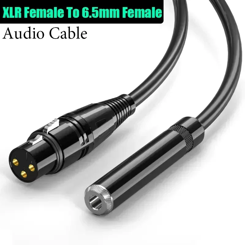 TRS 6.5mm Female To XLR Male Female Audio Extension Cord 1/4 Inch To XLR3-pin Microphone Cable for Guitar Drum 6.35 Jack Devices