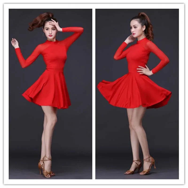 Latin dance costume female adult new practice clothes summer show dance Latin dance dress