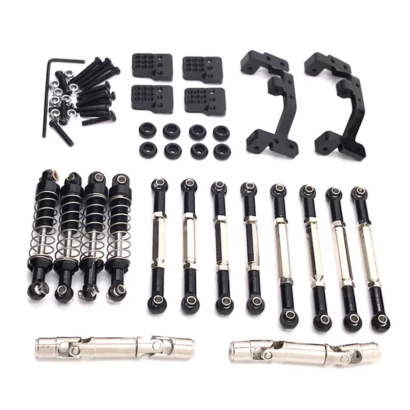 WPL C14 C24 1/16 RC Car Feiyu FY003-5A Metal Upgrade Parts, Tie Rods, Drive Shafts, Shock Absorbers