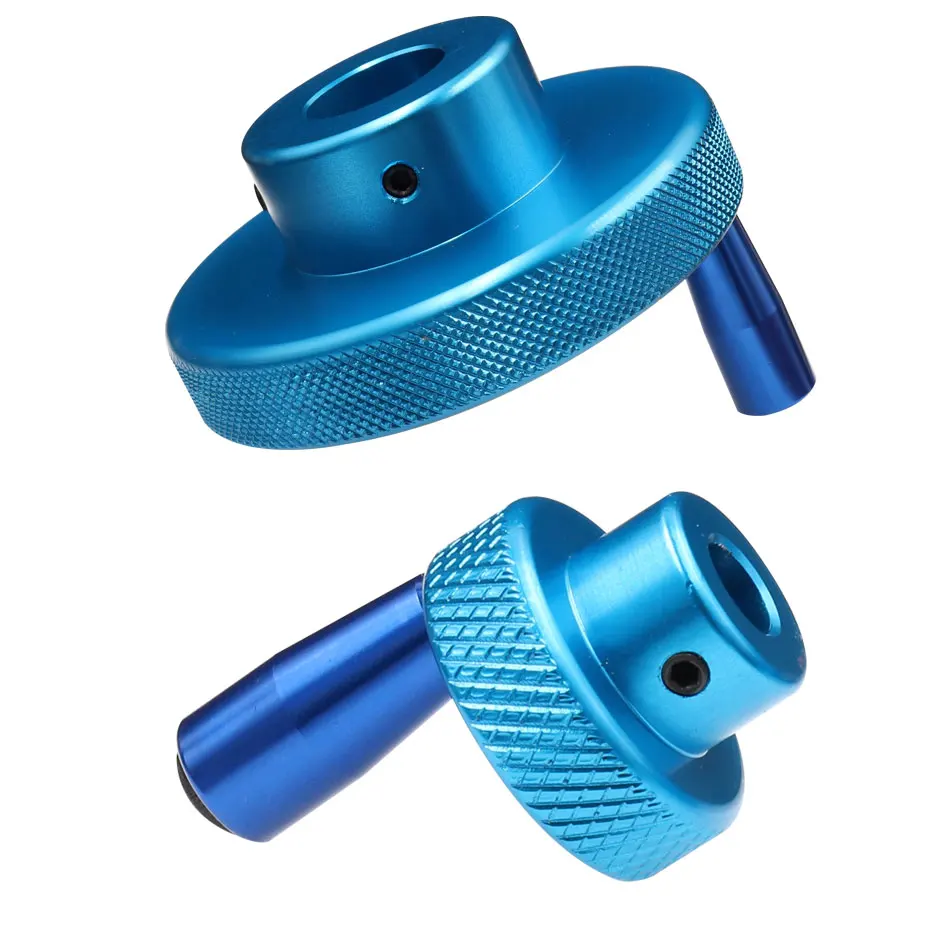 1Pcs blue Aluminum Alloy Mini Handwheel For Lathe/Miller mechanical hand wheel Automation equipment parts Part manufacturing