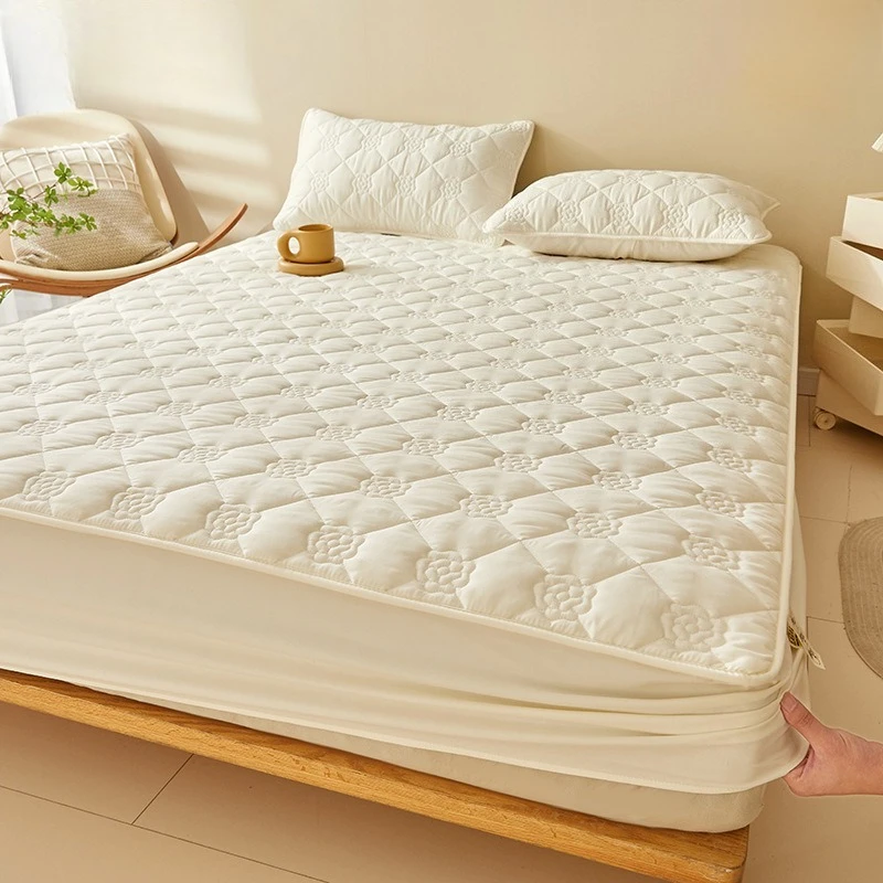 

Bed Coverlet Mattress Protector Single-piece Thick and Anti-slip Bedspread Bed Sheet Protective Cover for Bedspread