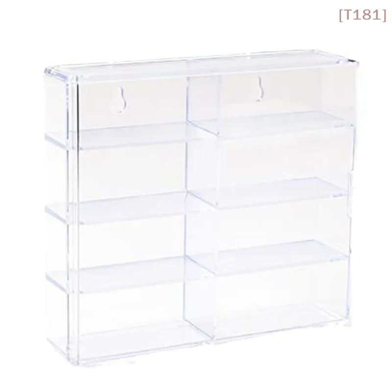 

Прозрачный акриловый демонстрационный бокс для моделей автомобилей 1:64, пылезащитный, настенный, без сверления, на клейкой основе, для хранения и демонстрации.