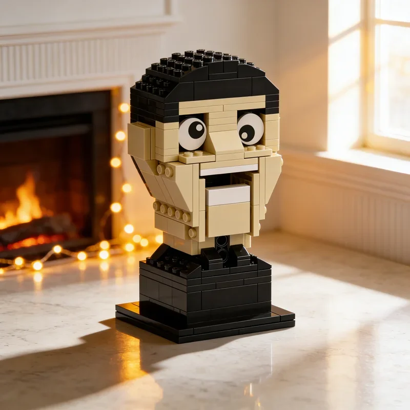 192 pièces MOC Creator Crazed Guy, modèle de sculpture mécanique, blocs de construction, jouet éducatif d'architecture, idée cadeau pour les fêtes