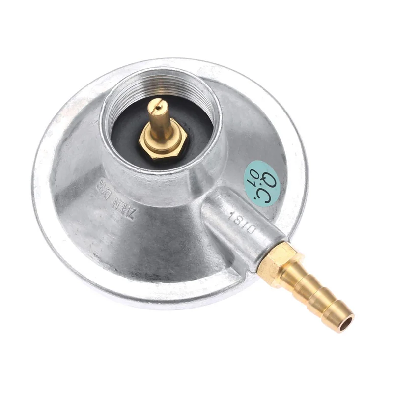 Regulador de gas ajustable de baja presión del tanque de propano ABYC de 1 libra con conexión de manguera de púas de 1/4 pulgadas