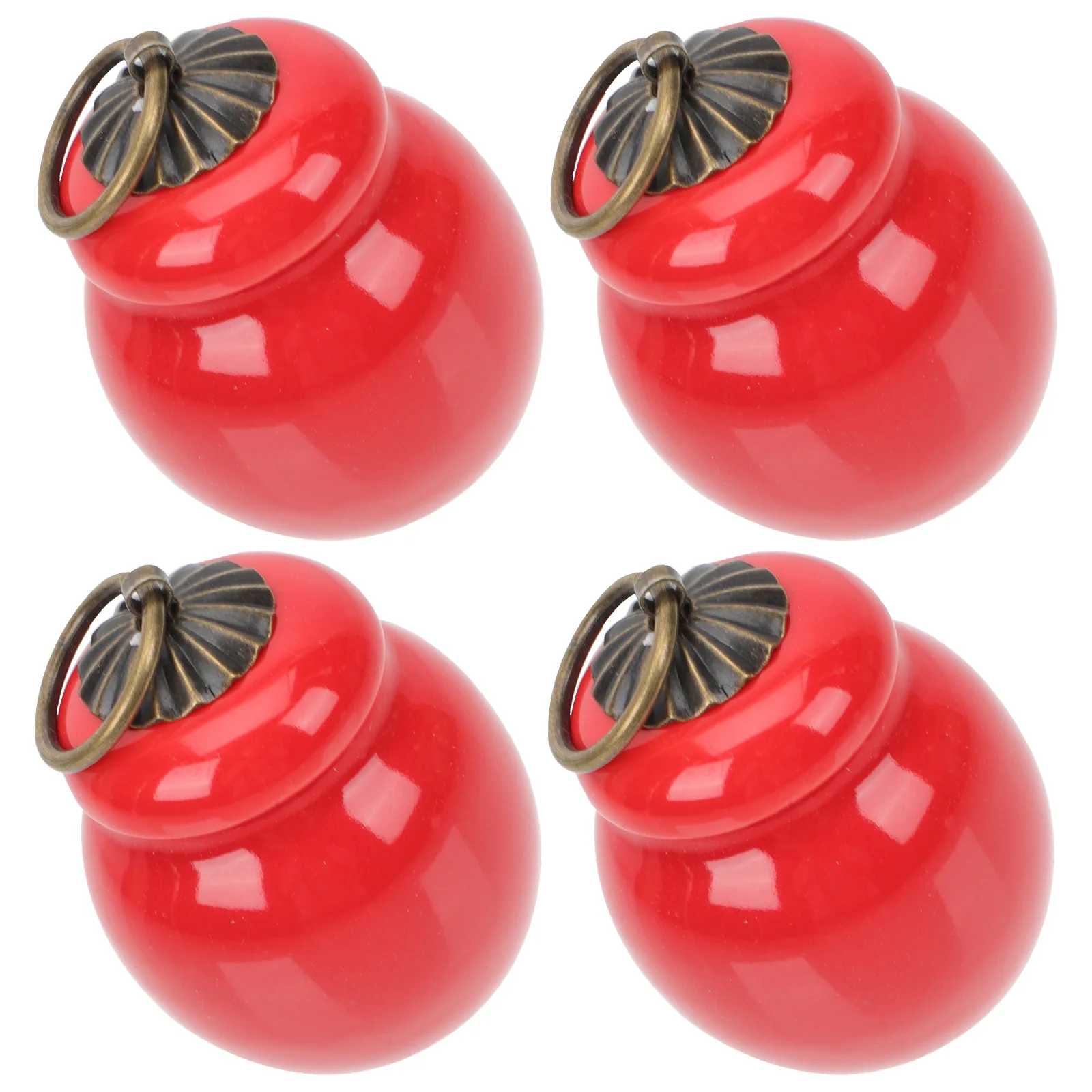 

4Pcs Sealed Tea Jars Ceramic Containers Vintage Design for Perfume Paste Desktop Decor Ceramic Balm Jars