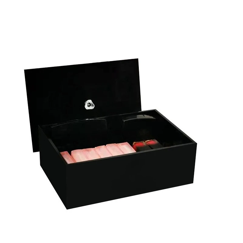 

High-grade acrylic powder, air cushion storage box, dresser, cosmetics, mask, dust-proof desktop, lipstick finishing box cover.