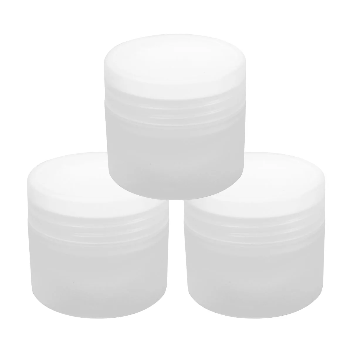 

3pcs Empty Cream Jar Pot Sample Travel Jars for Creams Lightweight Portable Mini Bottle Storage Container