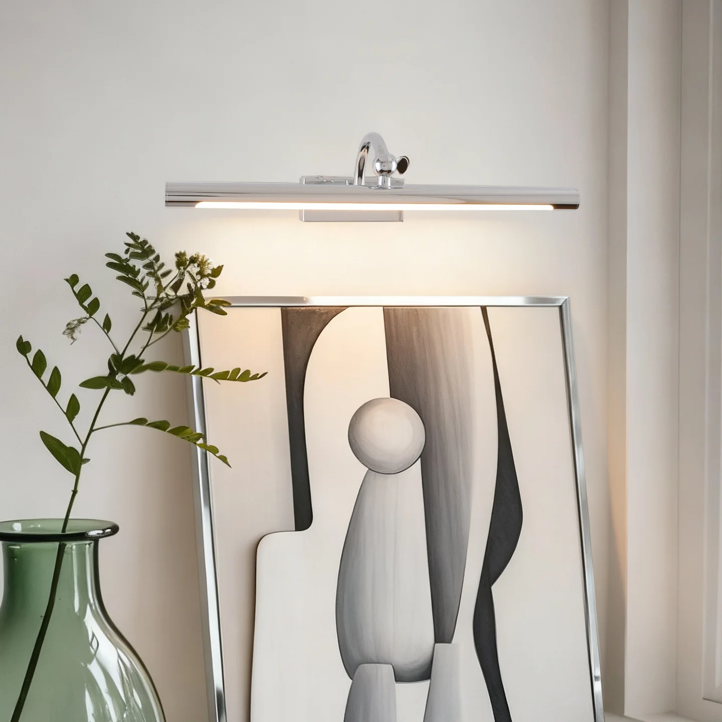 Modern Bathroom mirror light,Light luxury Brass wall lamp,Simple chrome color living room corridor picture light