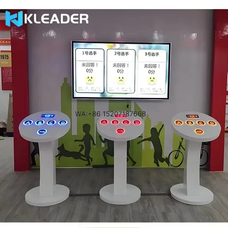 Wmwmnu Wireless Quiz Buzzer System Game Self Defined Questions and Answers Interactive Museum Displays for Photobooth