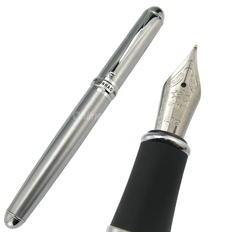 Jinhao X750 عالية الجودة 18KGP 0.5 مللي متر قلم حبر متوسط بنك الاستثمار القومي المعادن الأعمال متعدد الألوان للاختيار قلم حبر