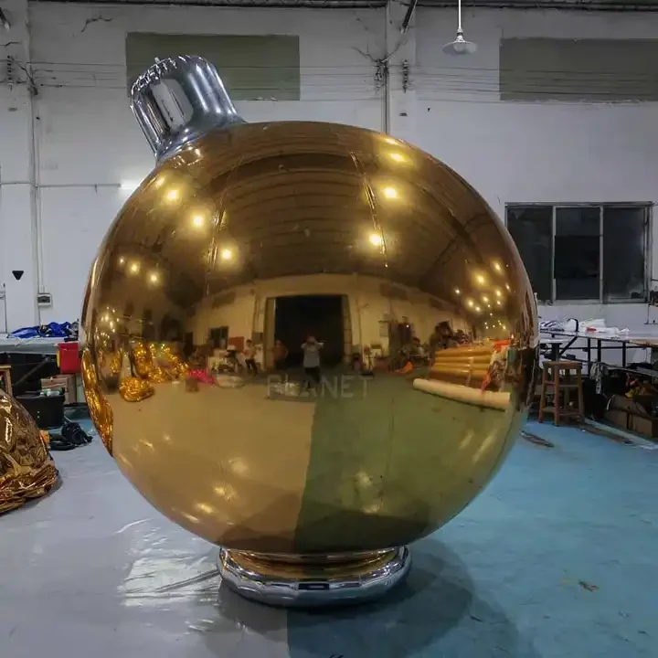 Christmas Decoration Mirror Balloon Inflatable Mirror Ball Inflatable Metallic Balls for Event