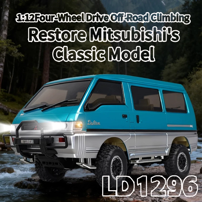 Nouveau 1:12 LDRC LD1296 tout-terrain Rc voiture Proportion complète 2 vitesses Transmission métal boîte de vitesses moteur Esc Servo lumière LED garçons cadeaux