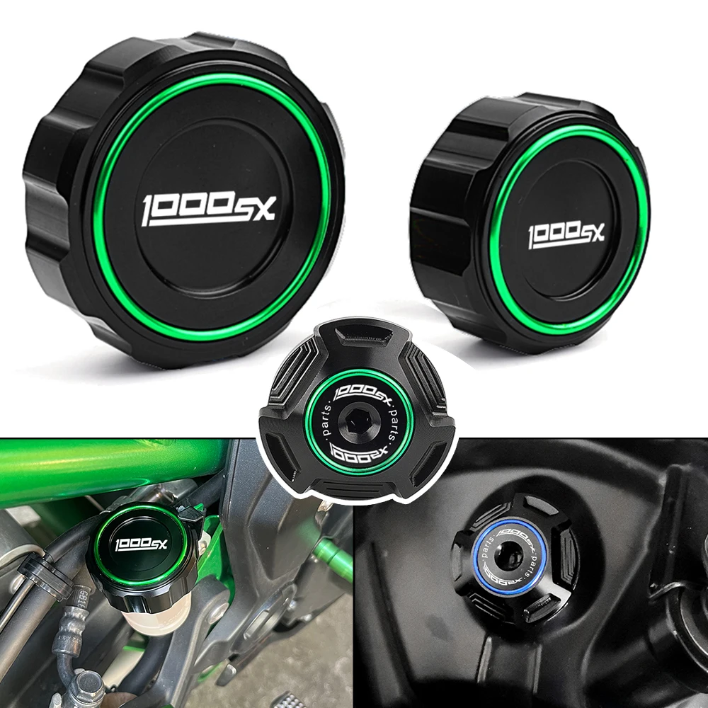 For Kawasaki Z900SE Z900RS NINJA1000SX 21-23 Accessorie Modified Aluminium Front and Rear Fuel Tank Covers Upper Pump Cover