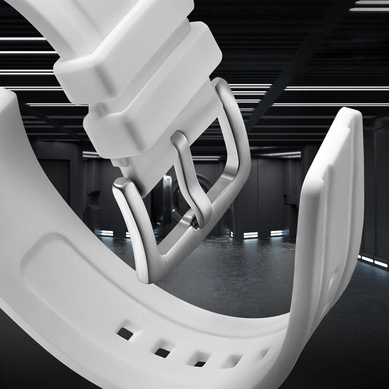 FAIRWHALE Orologio meccanico alla moda da uomo Tourbillon in fibra di carbonio Cinturino in caucciù impermeabile Orologio standard da uomo delle migliori marche