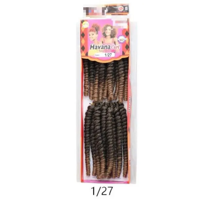 8 Zoll synthetische Havanna Curl Braids, perfekt für Passion Twists und Häkelfrisuren, afrikanische Kollektion, Flechthaare.