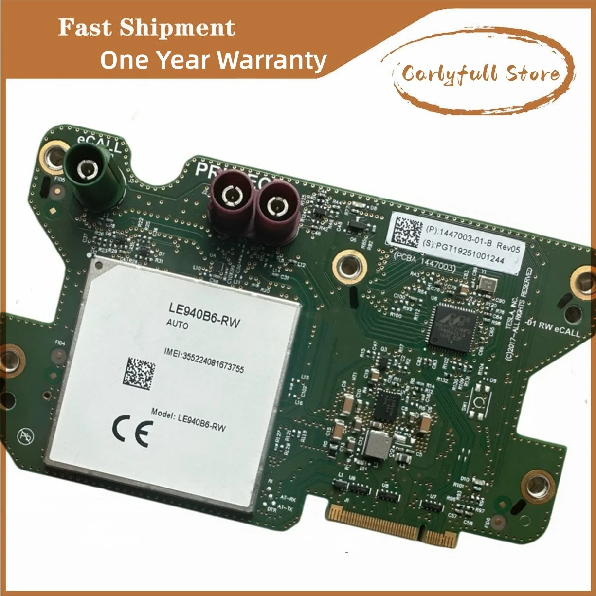 Tesla model Y European version central control screen circuit board 1521914-S1-B (LE940B6-RW)