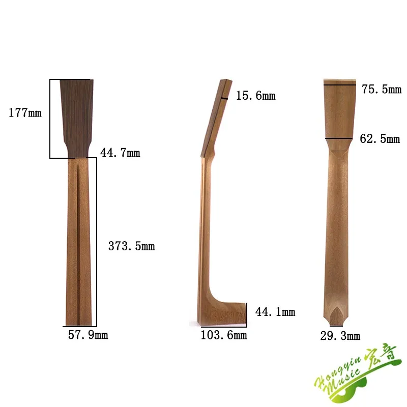 Okoume Wood For Acoustic Guitar Neck  Guitar Accessories  Okoume+Rose wood Three PLY Guitar Neck MD head