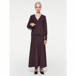 Cos LrisV neck loose single breasted cardigan long sleeved 1248493001+knitted skirt autumn new product for women 1248494001