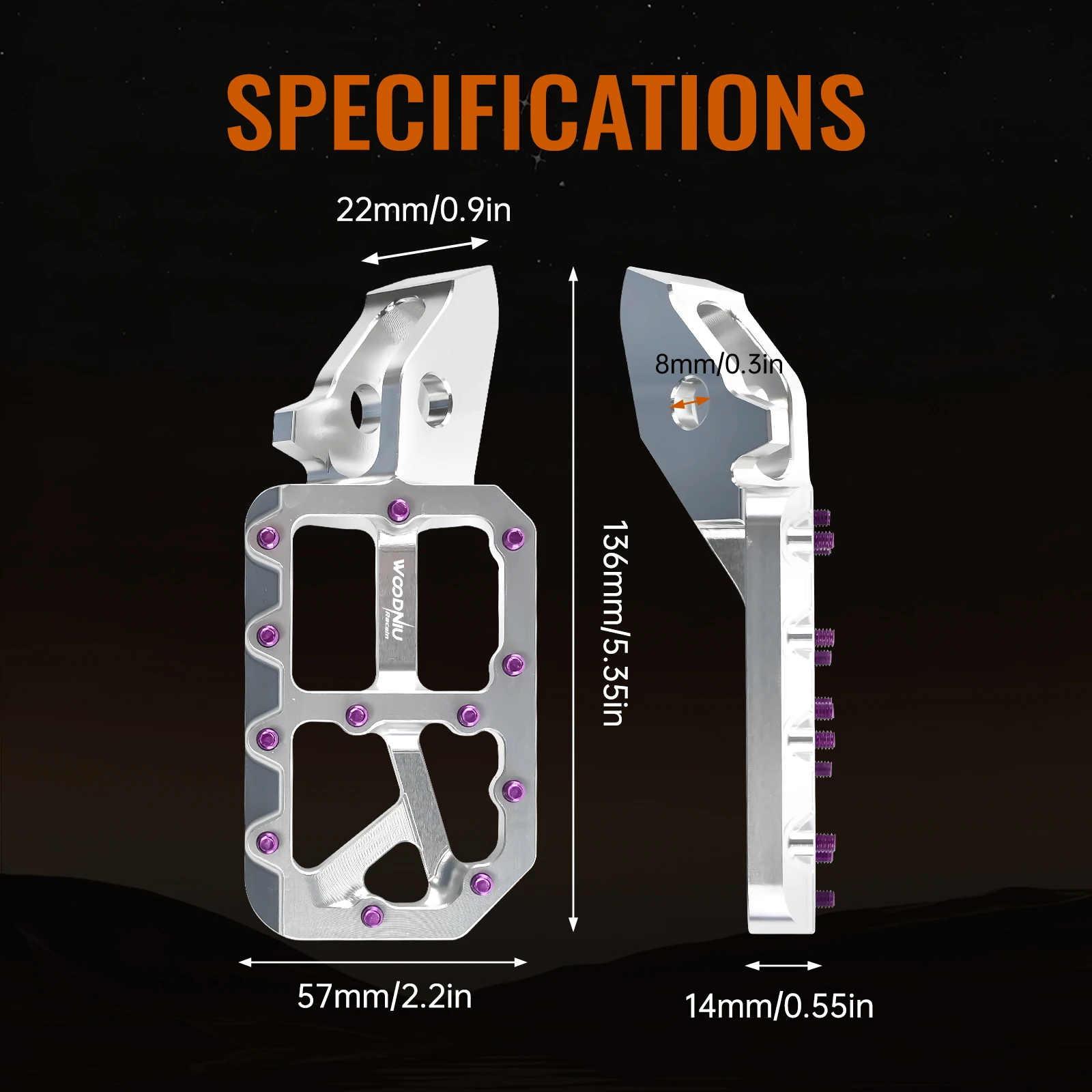 For SURRON Ultra Bee Motorcycles Foot Pedal New Customized Modified Pedals Foot Pegs E-Bikes for SurRon Motorcycles Accessories