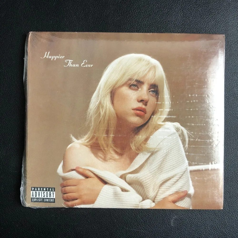 

Billie Eilish Happier Than Ever CD | Роскошное издание с бонусными треками и постером | Автомобильная и домашняя аудиосистема для фанатов поп-музыки
