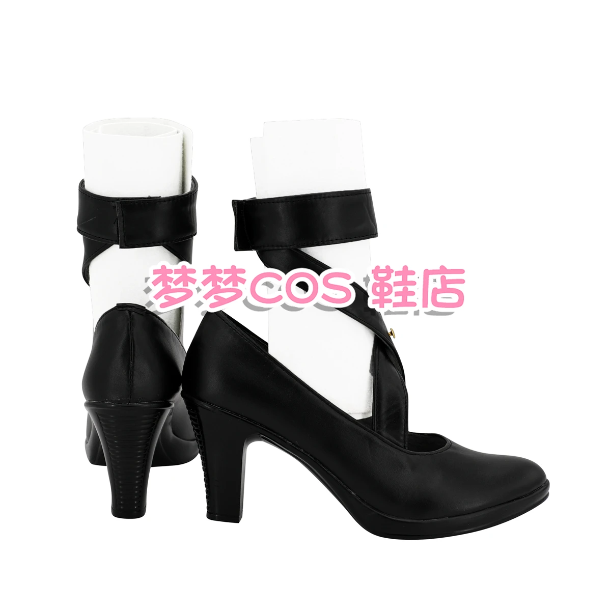 Game P5 Yoshizawa Kasumi Cosplay Schoenen Laarzen Anime Halloween Zwarte Hoge Hakken