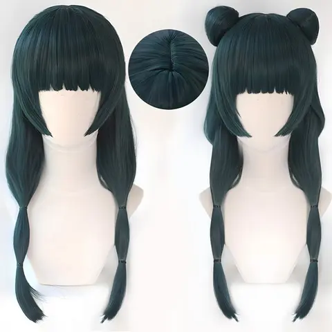 Anime Maomao Cosplay Wig Dark Green Synthetic Hair The Apothecary Diaries Cosplay Wig Coser Cute Girl Costume Theme Carnival Wig