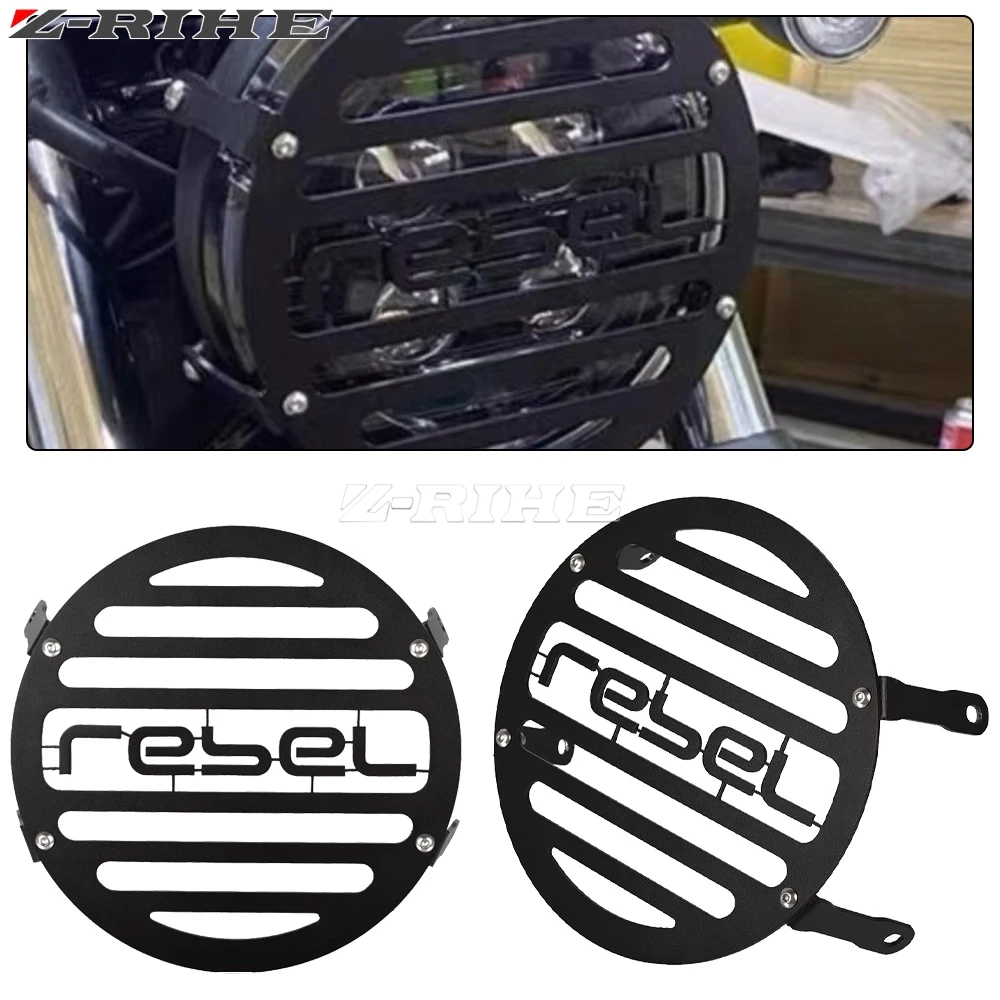 

Headlight Grill Cover Guard Headlamp Protector For Honda CMX500 CMX300 CM CMX 300 500 REBEL 500 300 CM500 CM300 2020 - 2024 2023