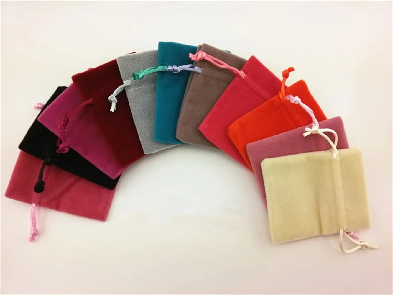 High quality 9X12CM Velvet Bag 100pcs jewelry packaging Purple bag for Rings/ Earrings /Neckalce Wedding Gift Pouch packaging