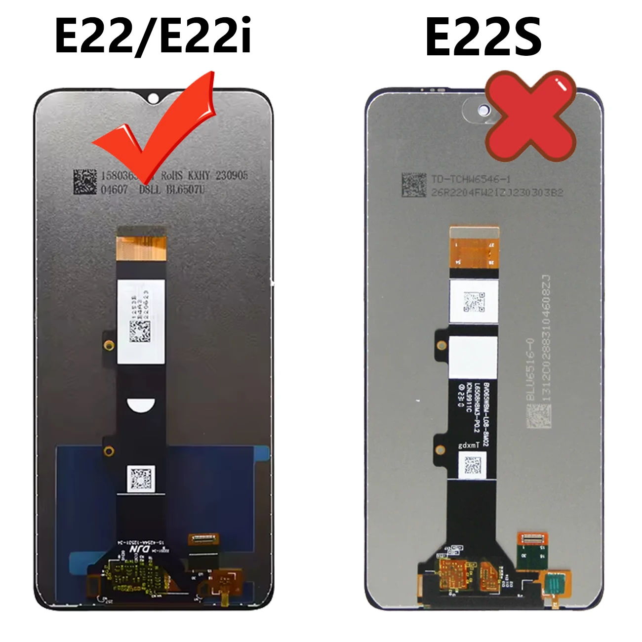 Pantalla For Motorola Moto E22 LCD XT2239-9 Screen Touch Panel Digiziter Replacement Repair Parts For E22i XT2239-18 Display