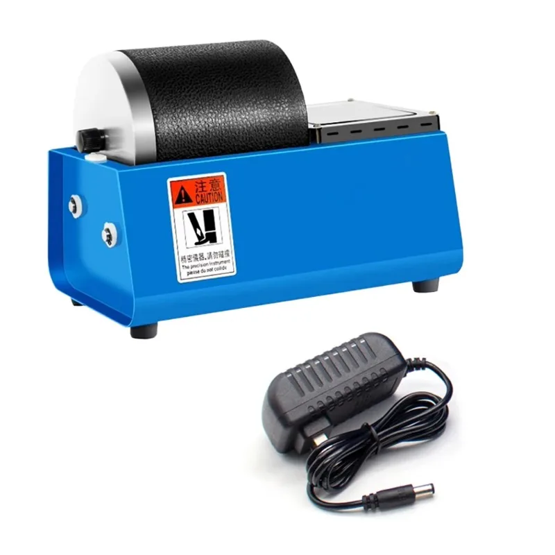 AC 220V Rock Rotary Tumbler Tumbling Machine 2.5KG Single Drum Beads Rock Stones Gold Silver Jewelry Jade Metal Polisher 16W