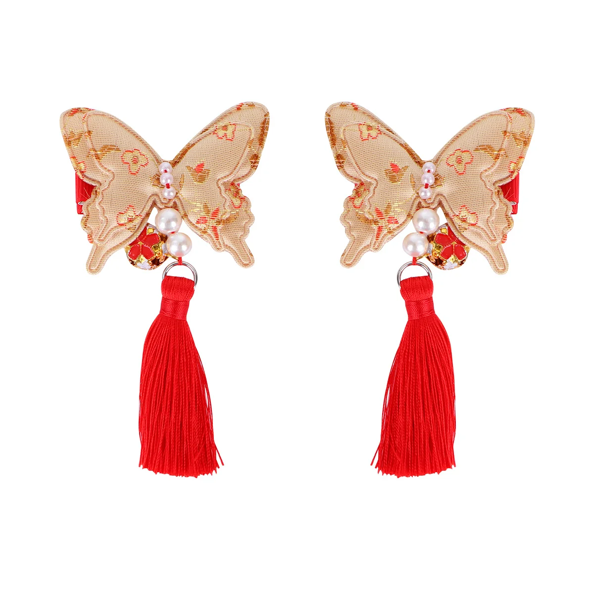 

Chinese Style Hairpin Clips for Han Clothing Accessories New Year Tassel