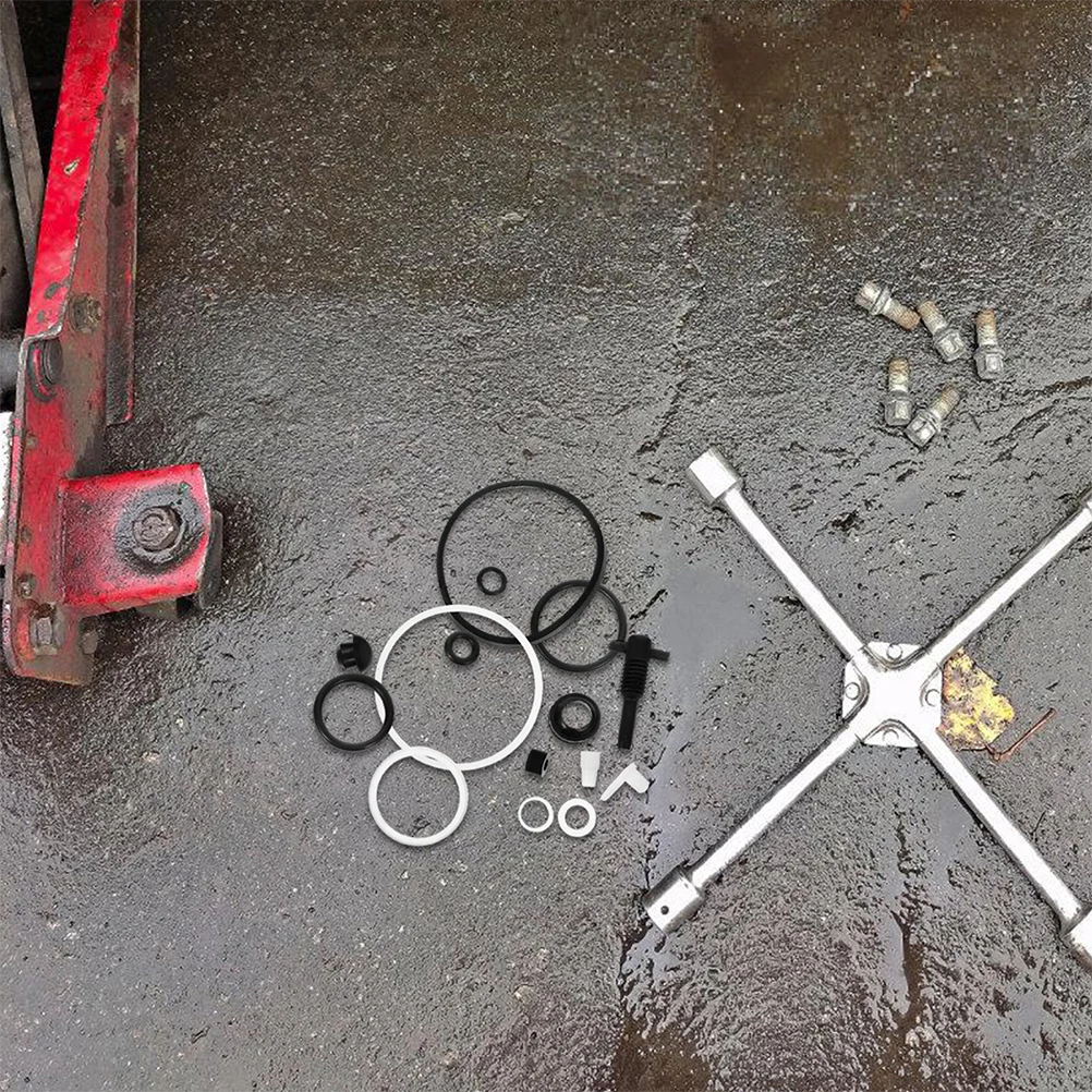 

Hydraulic Jack Repair Kit Plastic Floor Cars Supply 5 Ton Repair Practical Accessories Steel Ball Card Dust Return Valve Pump