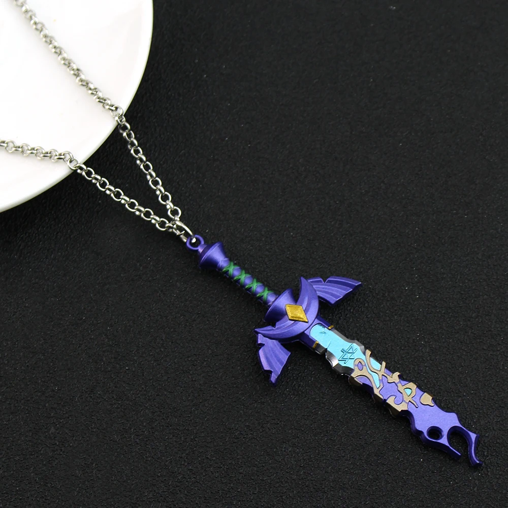 Collar con Colgante de Espada del Legend of Zelda: The Legend of Master Sword, Accesorio de Cosplay para Fans, Regalo