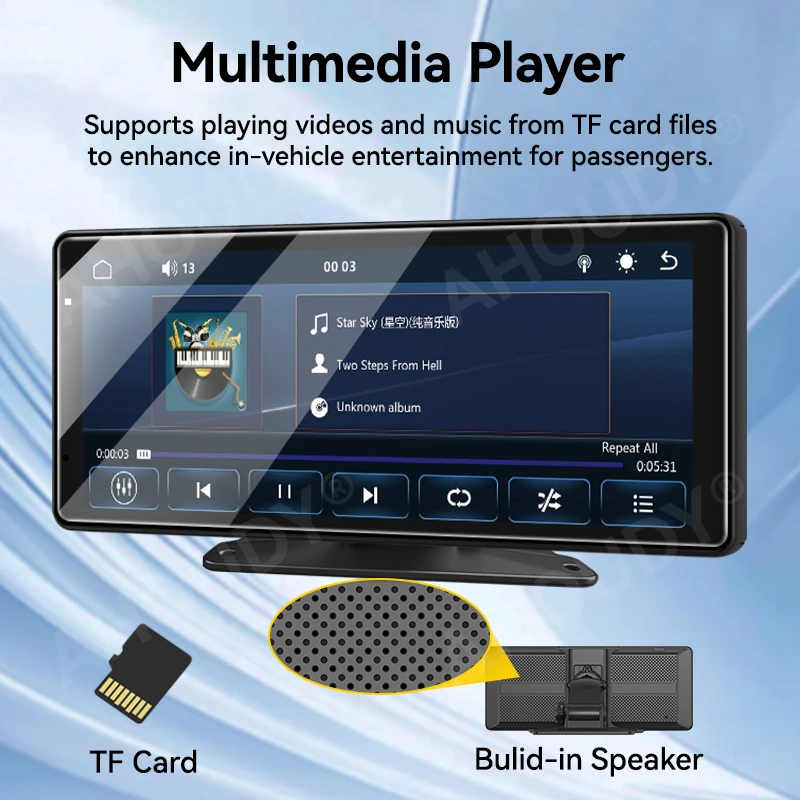 AHOUDY 9 "راديو السيارة مشغل فيديو الوسائط المتعددة المحمولة اللاسلكية Carplay أندرويد السيارات لتحديد المواقع والملاحة شاشة لمس عالمية BT IPS