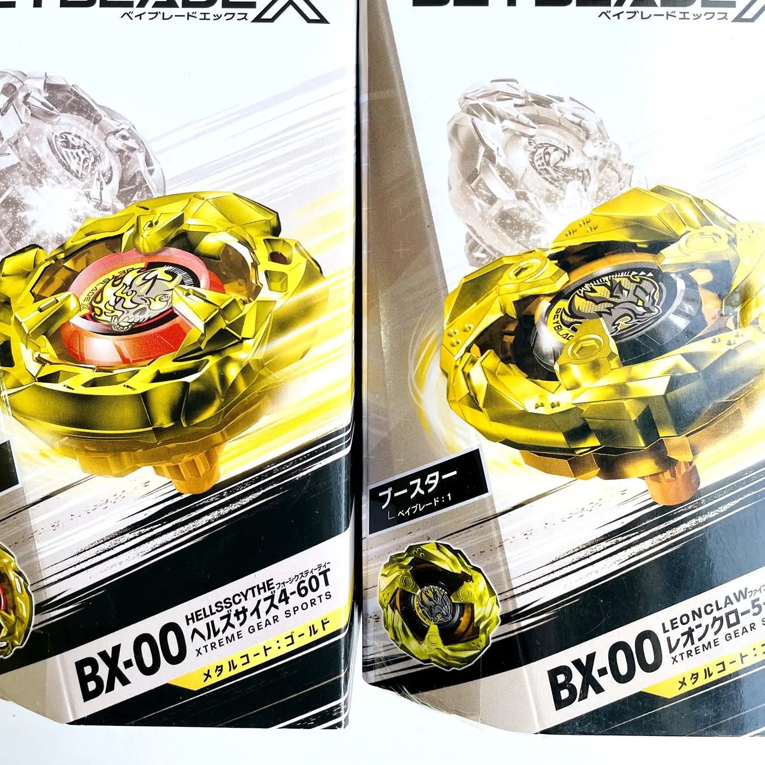 GENUINE BEYS BX-00 X GOLD Hells Scythe 4-60T/Gold Leon Claw 5-60P In original packaging