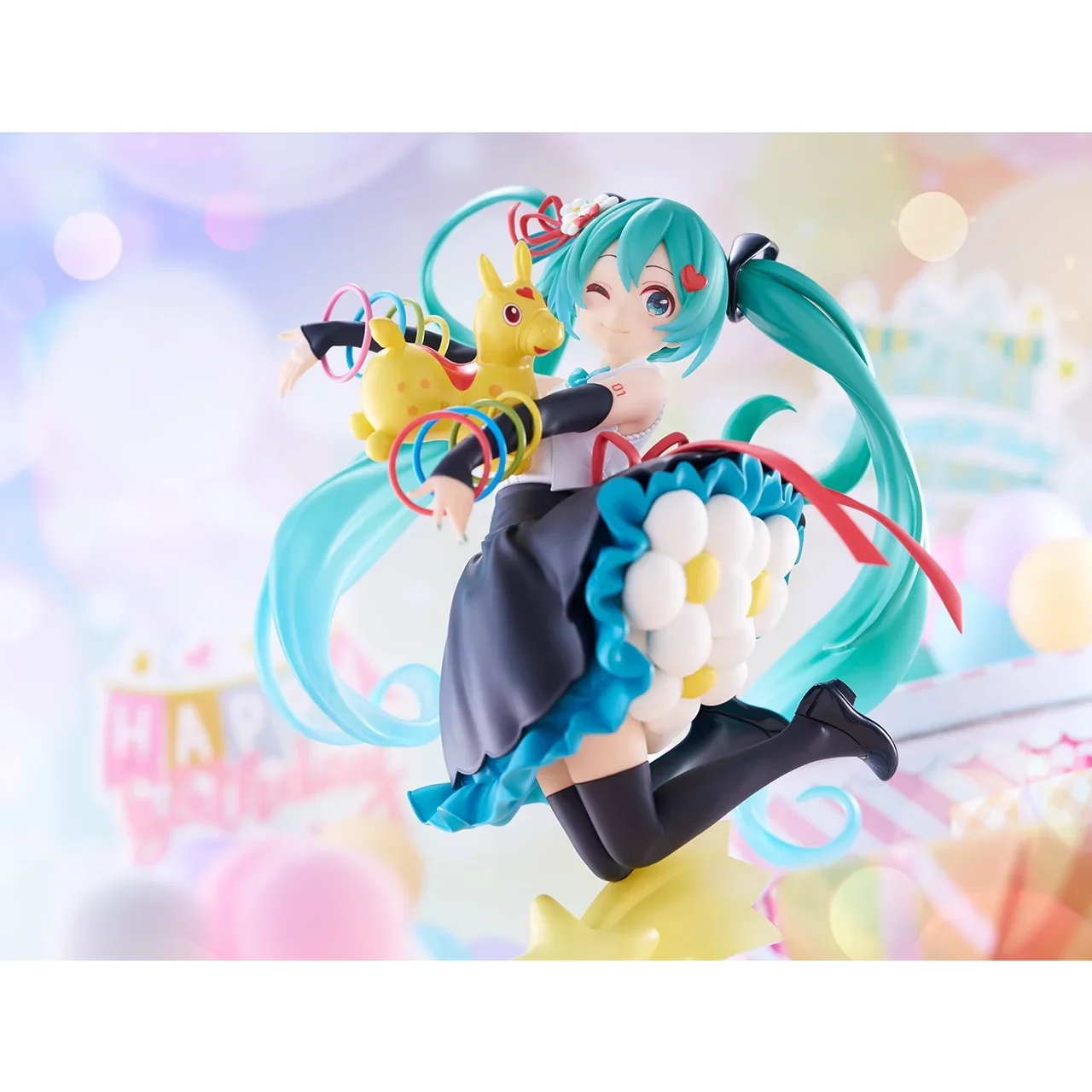 Hatsune Miku Figure TAITO Artist Hatsune Miku×Rody Pony 39 Joint Commemorative Genuine Figma Model Doll Toy Desktop Ornament