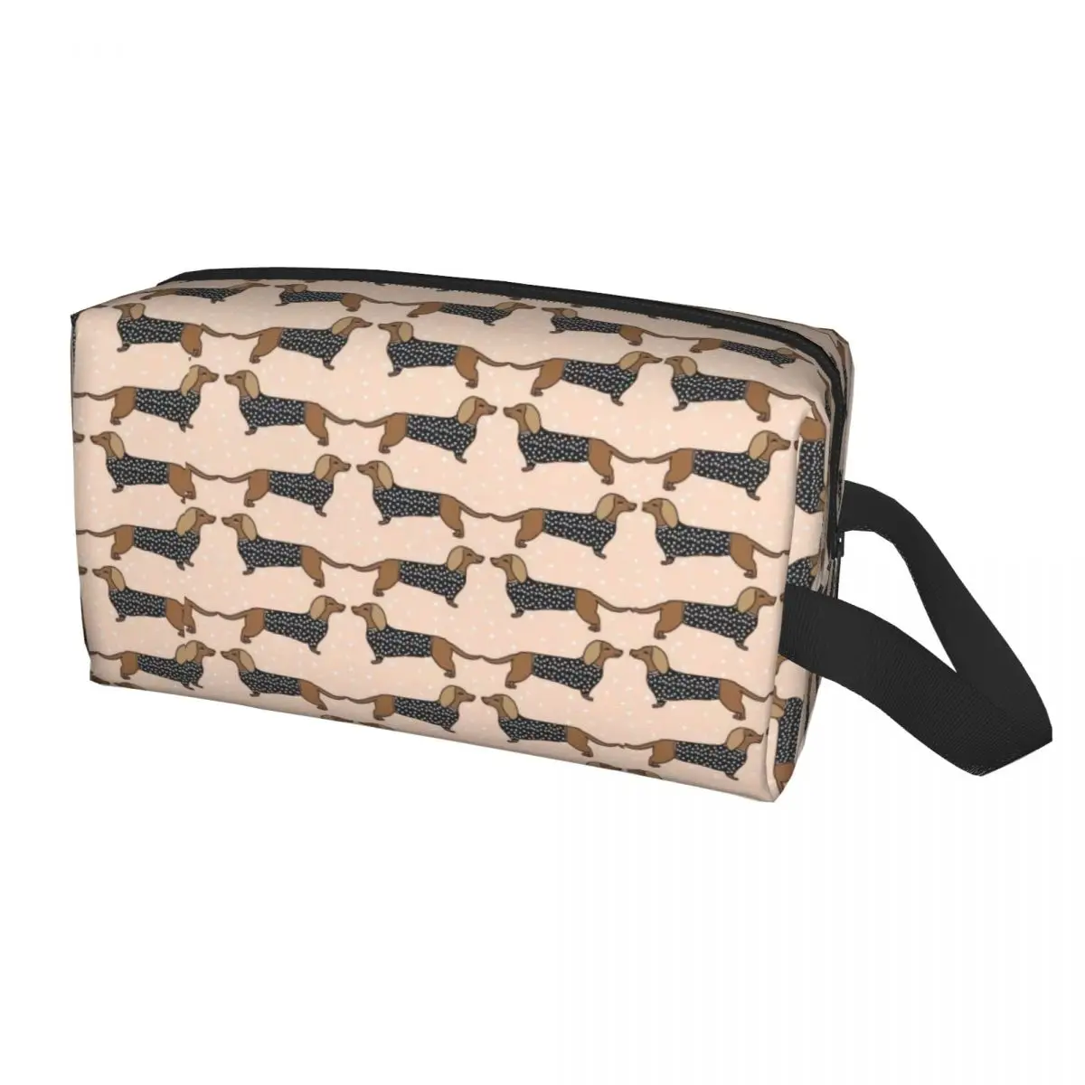 

Сумка для туалетных принадлежностей с изображением таксы, колбасы и собаки, женский барсук, косметический органайзер для макияжа с животными, женский органайзер для хранения красоты, Dopp Kit Box