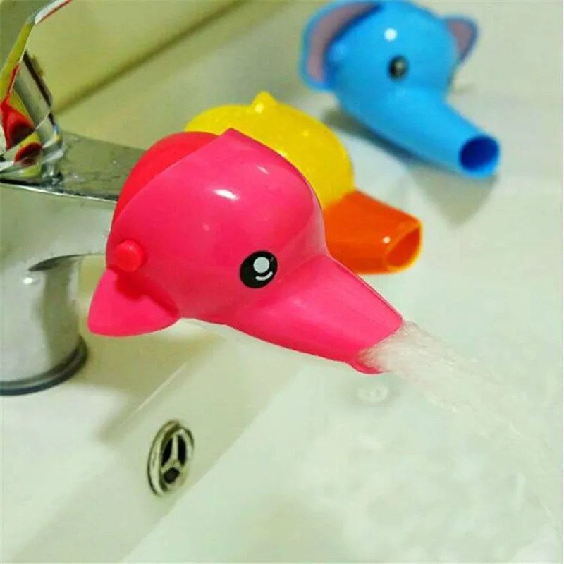 Convenient for Baby Washing Helper Sink Accessories Kitchen Lovely Cartoon Faucet Extender for Kids Hand Washing In Bathroom