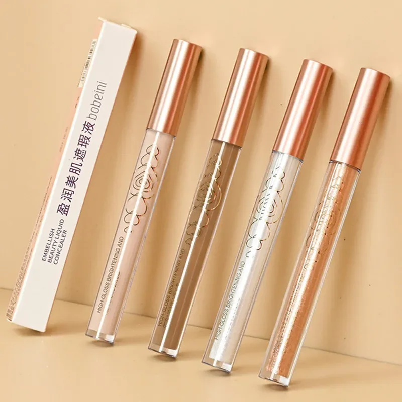 Palo de contorno líquido, Brillo alto, ilumina tono cálido, gris, marrón, sombra de nariz, contorno, resaltador mate, bronceador facial, Micro Flash