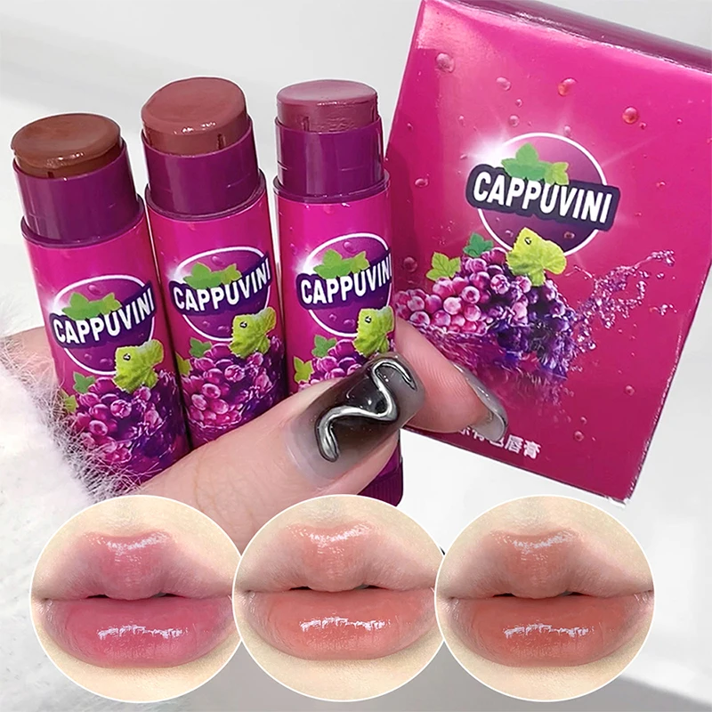 Grape moisturized colored lipstick combined with moisturizing, whitening and moisturizing makeup