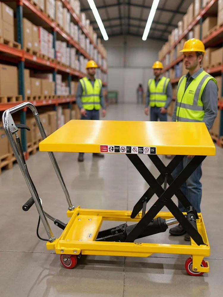 Hubtischwagen mit Hubtisch, hydraulischer Hubwagen für die Materialhandhabung