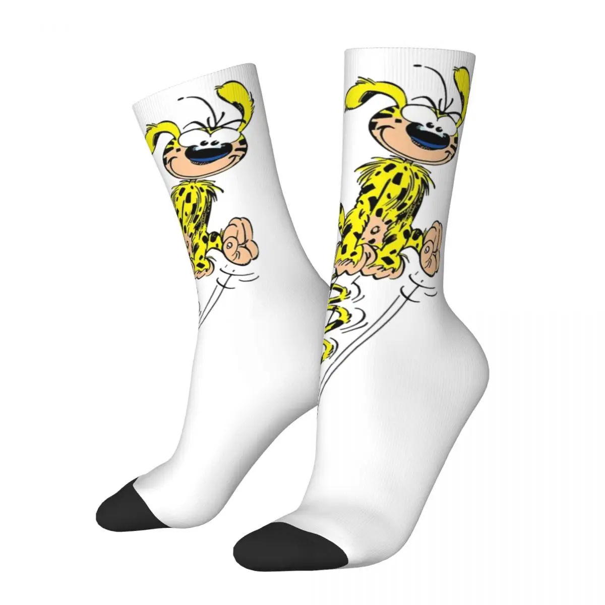 Hip-hop Marsupilami Sports Socks Polyester Middle Tube Socks for Unisex Non-slip