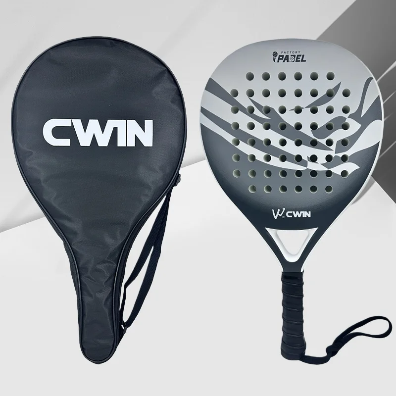 

Ракетка для падела Cwin 2026: карбоновое волокно, легкая, с мягким покрытием из пены EVA, комфортный хват, улучшенная амортизация, точка оптимального удара, с чехлом