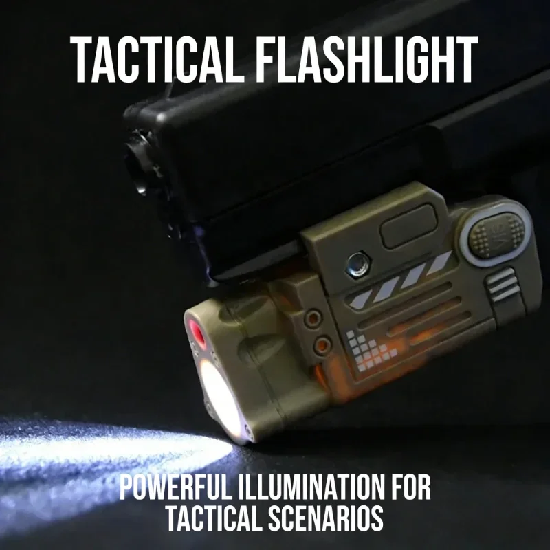 

Новый лазерный целеуказатель 2026 SBAL PL из пластика с красной точкой, стробоскопом и фонариком, подвесной тактический светодиодный фонарь для пистолета, для страйкбола и охоты