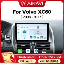 Ainavi Car Multimedia Player For Volvo XC60 2007 2008 2009 2010 2013 2014 2017 radio wireless Carplay Android Auto 4G Wifi 2din