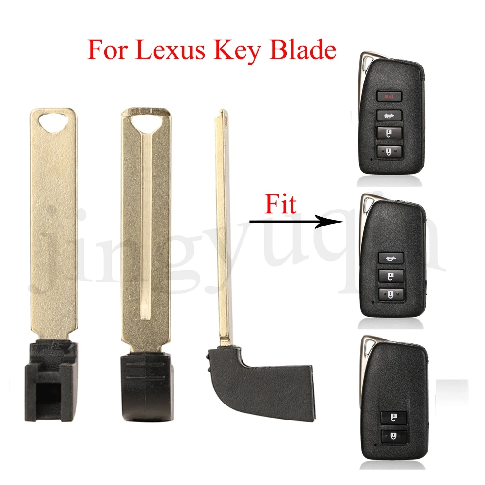 

jingyuqin 10PCS Replace Uncut Smart Emergency Insert Key Blade For LEXUS ES350 IS/ES/GS/NX/RX/GX GS300 GS350 IS250 ES250 NX200