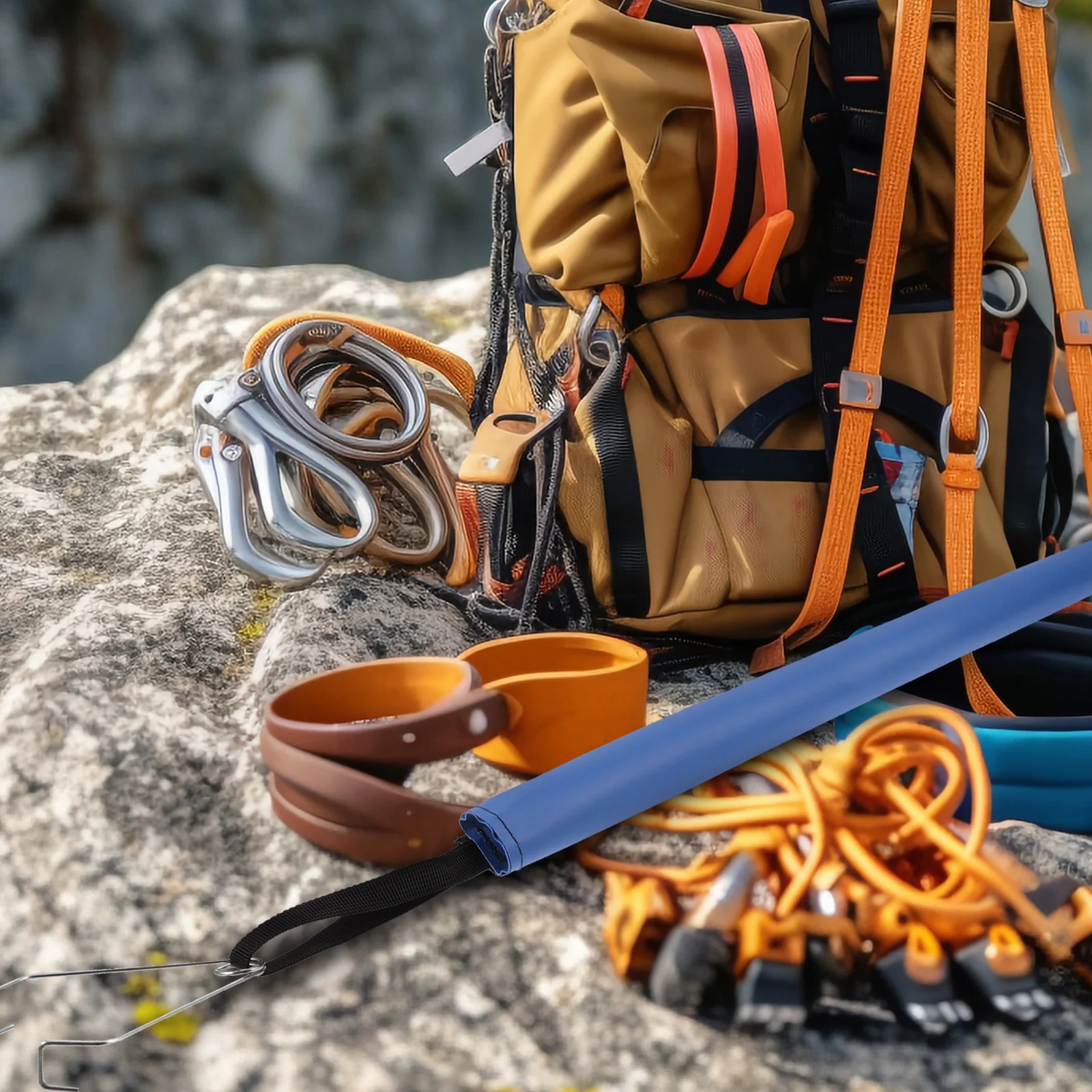 

Portable Rope Protecting Tube Wear-Resistant Climbing Accessory for Rope Safety Cover in Outdoor Rescue and Descent Use