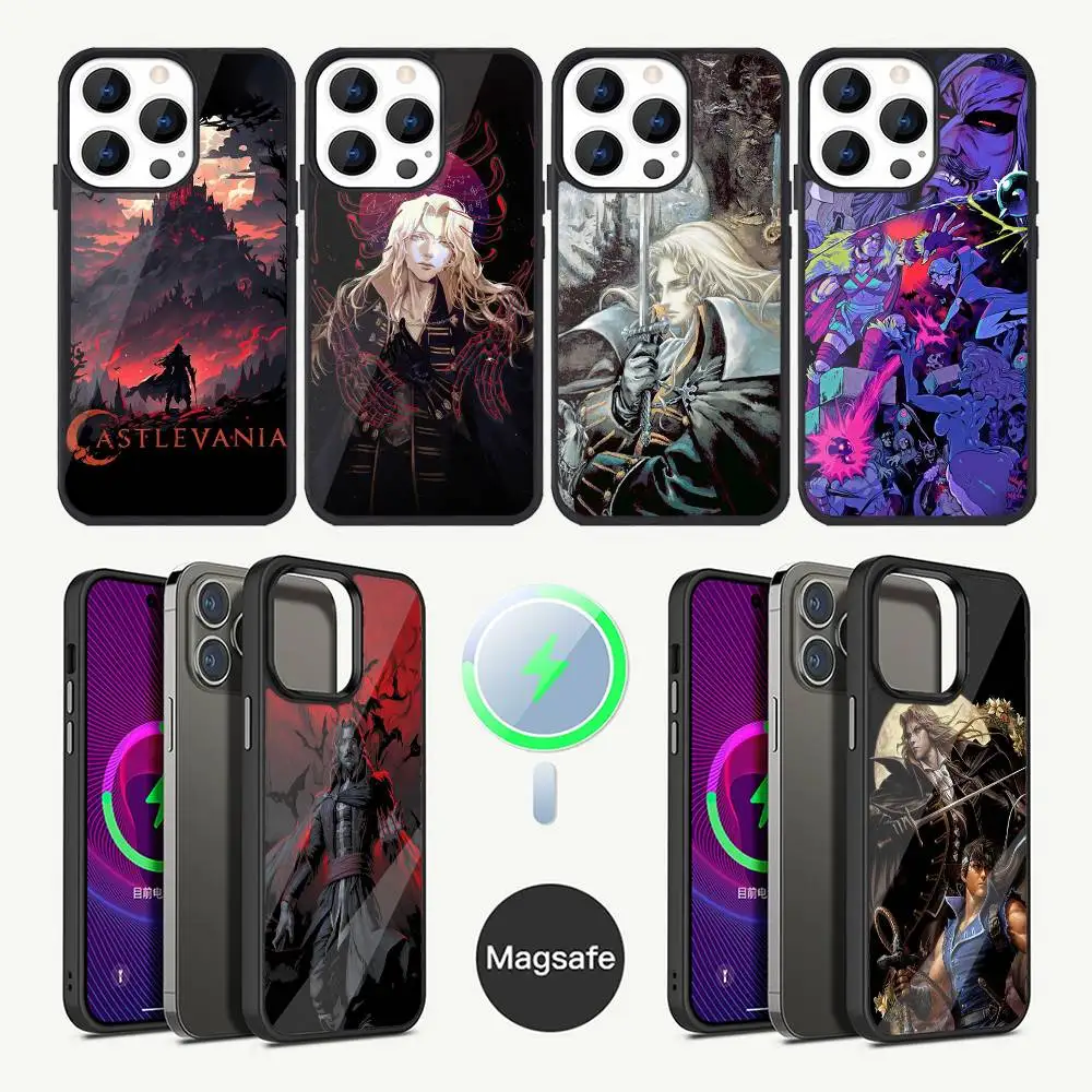 

C-Castlevania Game Phone Case For iPhone 16,15,14,13,12,11,Plus,Pro,Max Mini Magsafe Magnetic Wireless Charging